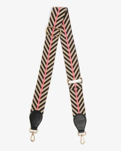 Accent Strap - Black/Taupe with Black Tab