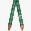 Accent Strap - Green/Navy with Tan Tab