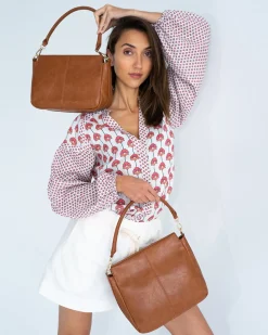 Amherst Shoulder Bag - Tan Pebble