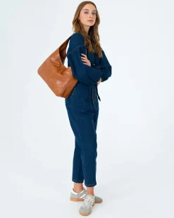 Arcadia Tote - Tan Pebble