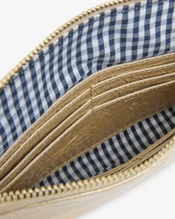 Bowery Wallet - Light Gold Crinkle