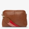 Burbank Crossbody Large - Tan Pebble
