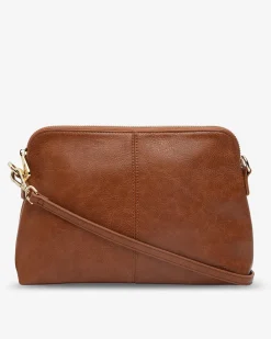 Burbank Crossbody Large - Tan Pebble