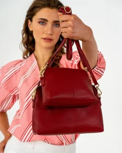 Burbank Crossbody Large - Burgundy