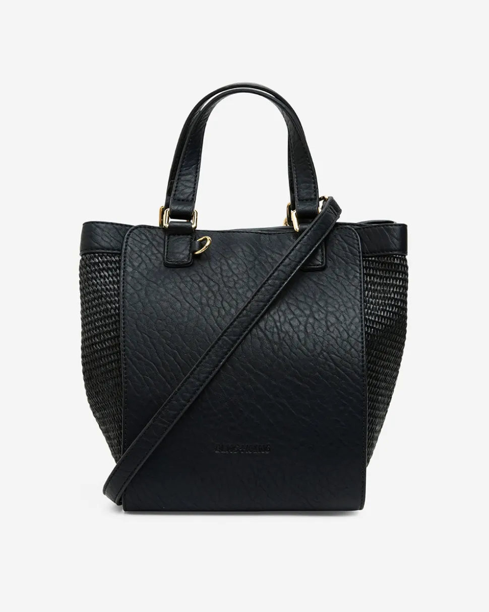 Carnegie Tote - Black Weave
