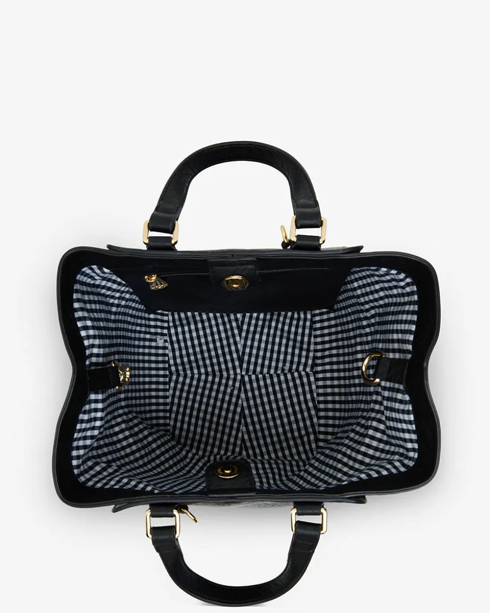 Carnegie Tote - Black Weave