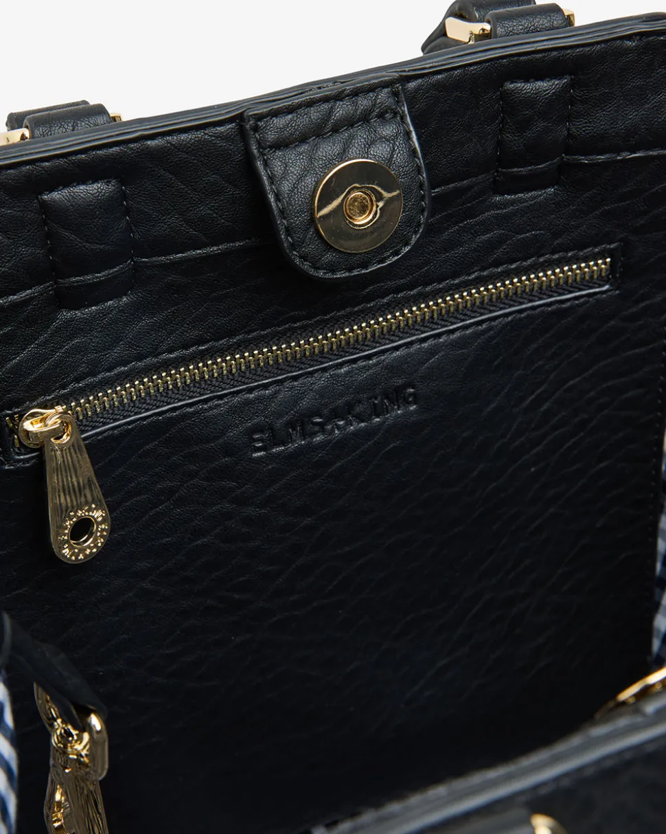 Carnegie Tote - Black Weave