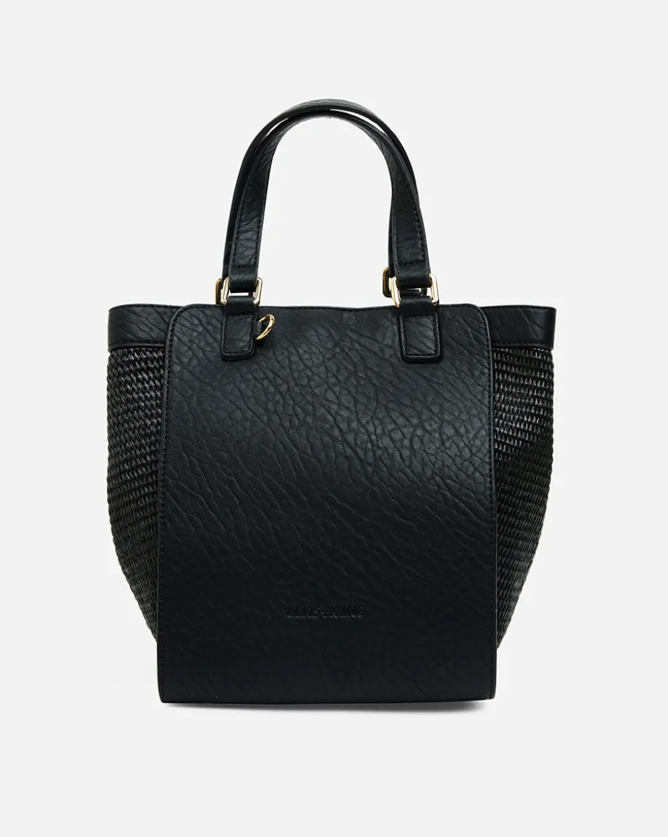 Carnegie Tote - Black Weave