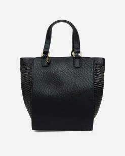 Carnegie Tote - Black Weave