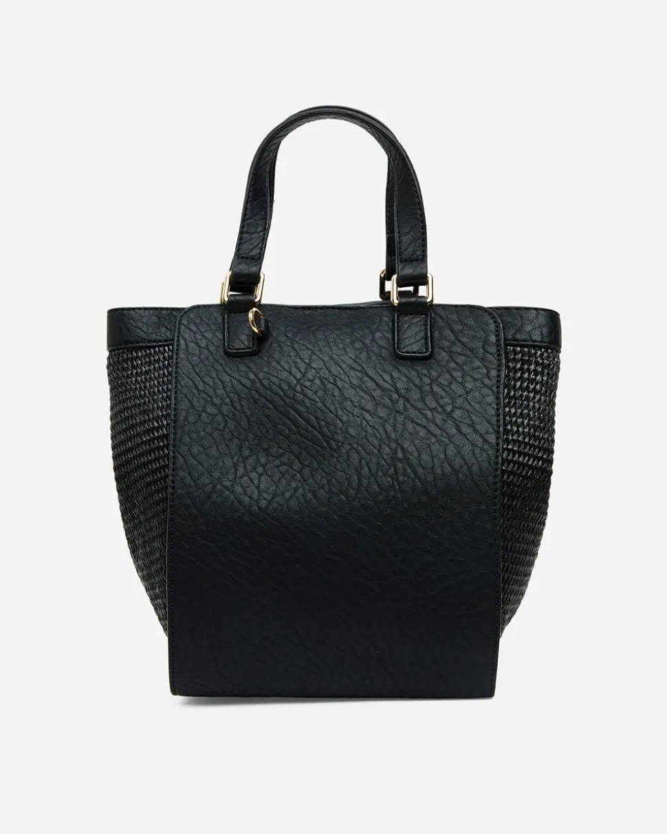 Carnegie Tote - Black Weave