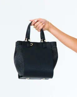 Carnegie Tote - Black Weave