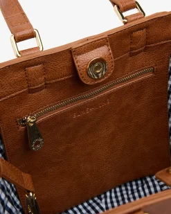 Carnegie Tote - Tan Weave