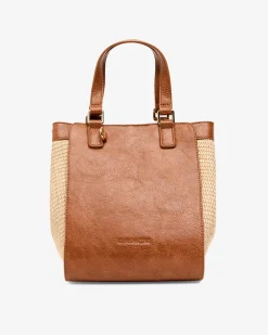 Carnegie Tote - Tan Weave