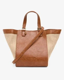 Carnegie Tote - Tan Weave