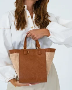 Carnegie Tote - Tan Weave