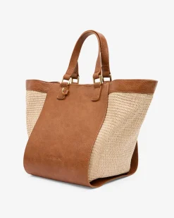 Carnegie Tote - Tan Weave