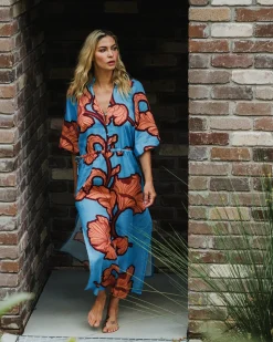 Cascada Maxi Dress - Hibiscus