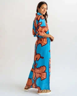 Cascada Maxi Dress - Hibiscus
