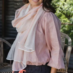 EK Scarf - Blush Stripe