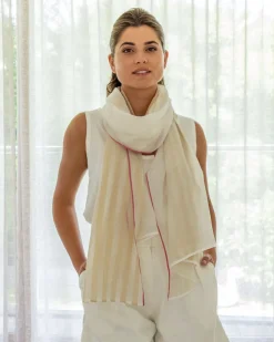 EK Scarf - Taupe Stripe