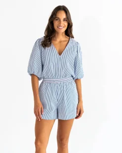 Geneva Top - Boxer Stripe