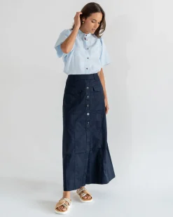 Hudson Maxi Skirt - Navy