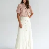 Hudson Maxi Skirt - Vanilla