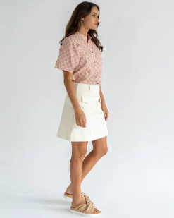 Lincoln Mini Skirt - Vanilla