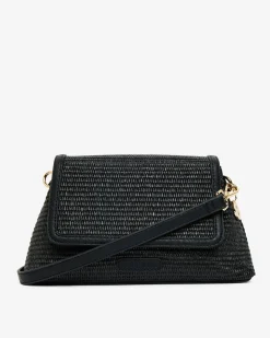 Lugano Crossbody - Black Weave