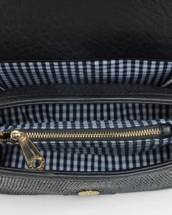 Lugano Crossbody - Black Weave