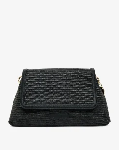 Lugano Crossbody - Black Weave