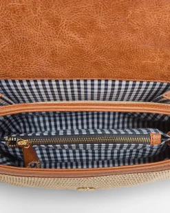 Lugano Crossbody - Tan Weave