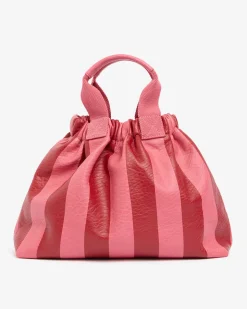 Montague Tote - Burgundy Stripe