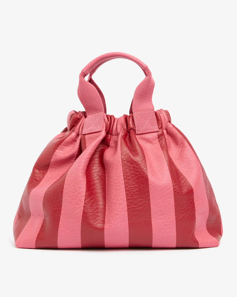 Montague Tote - Burgundy Stripe