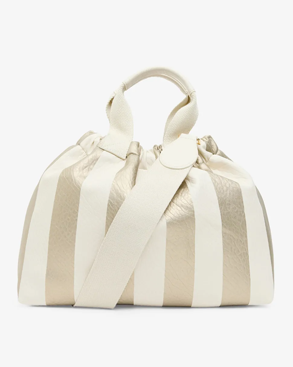 Montague Tote - Gold Stripe
