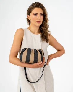 Monty Bag - Latte Stripe
