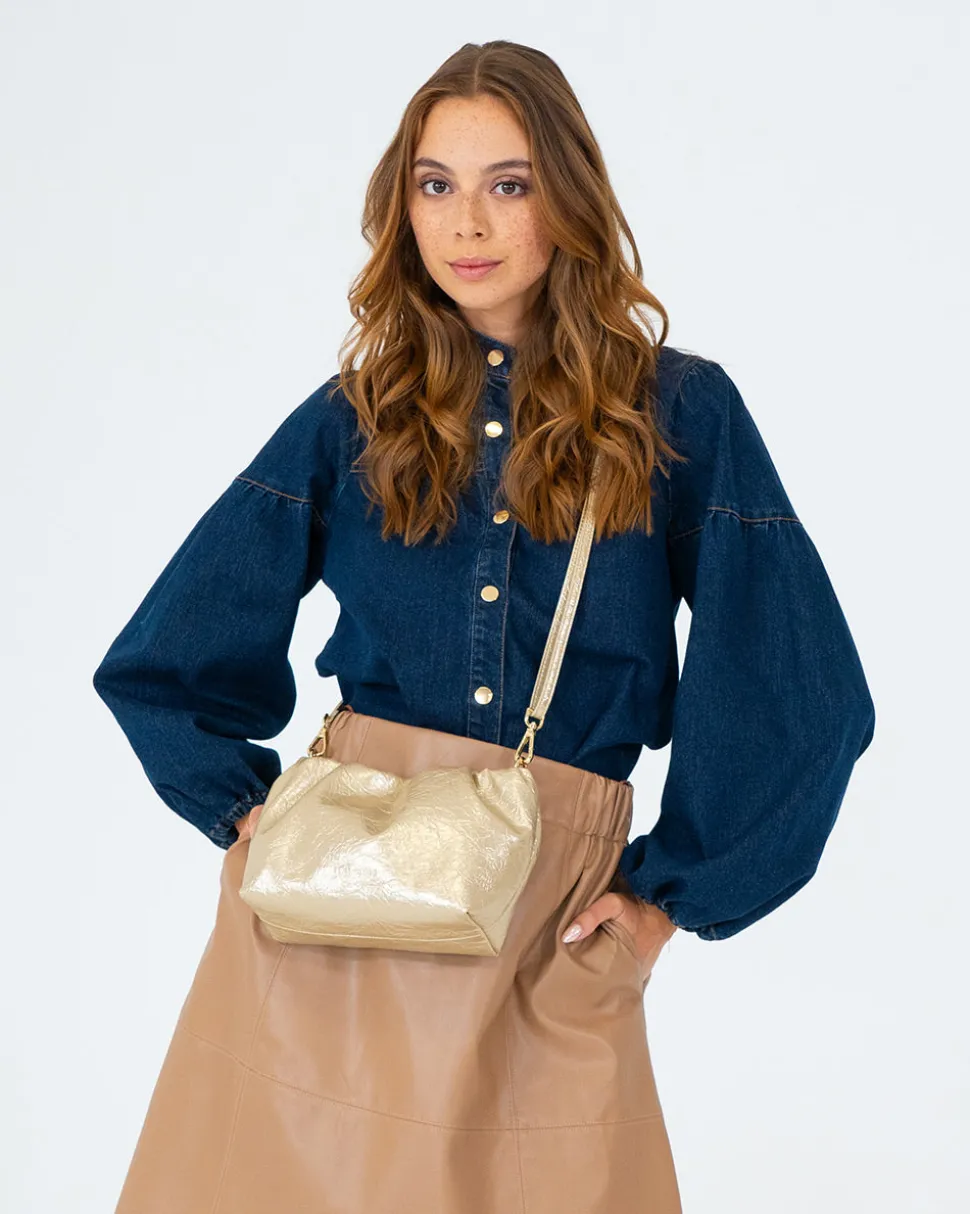Monty Bag - Light Gold Crinkle