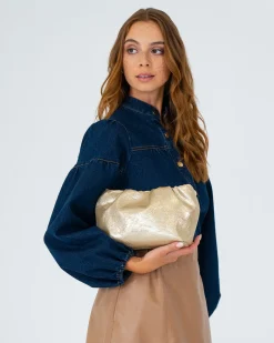 Monty Bag - Light Gold Crinkle
