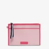 New York Coin Purse - Fuchsia w/Canvas