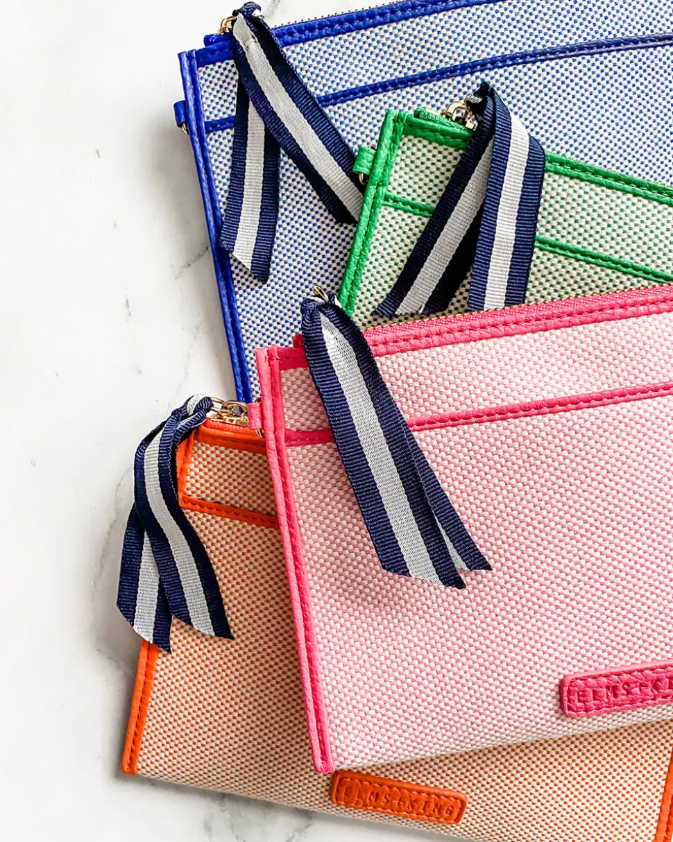 New York Coin Purse - Fuchsia w/Canvas