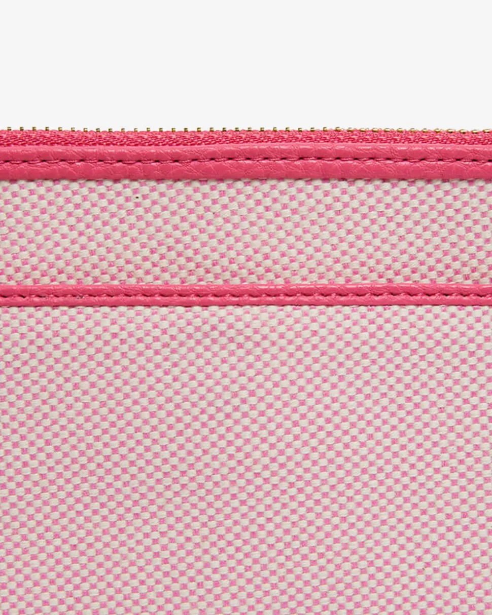 New York Coin Purse - Fuchsia w/Canvas