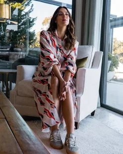 Palm Beach Shirt Dress - River