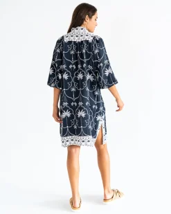 Salvador Kaftan - Navy Palm
