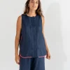 St Moritz Tank - Navy
