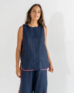 St Moritz Tank - Navy