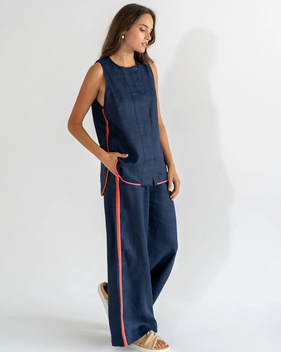 St Moritz Tank - Navy
