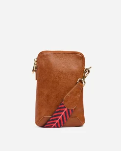 Sullivan Phone Bag - Tan Pebble