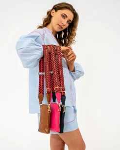 Sullivan Phone Bag - Tan Pebble