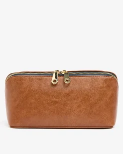 Washbag - Tan Pebble PU