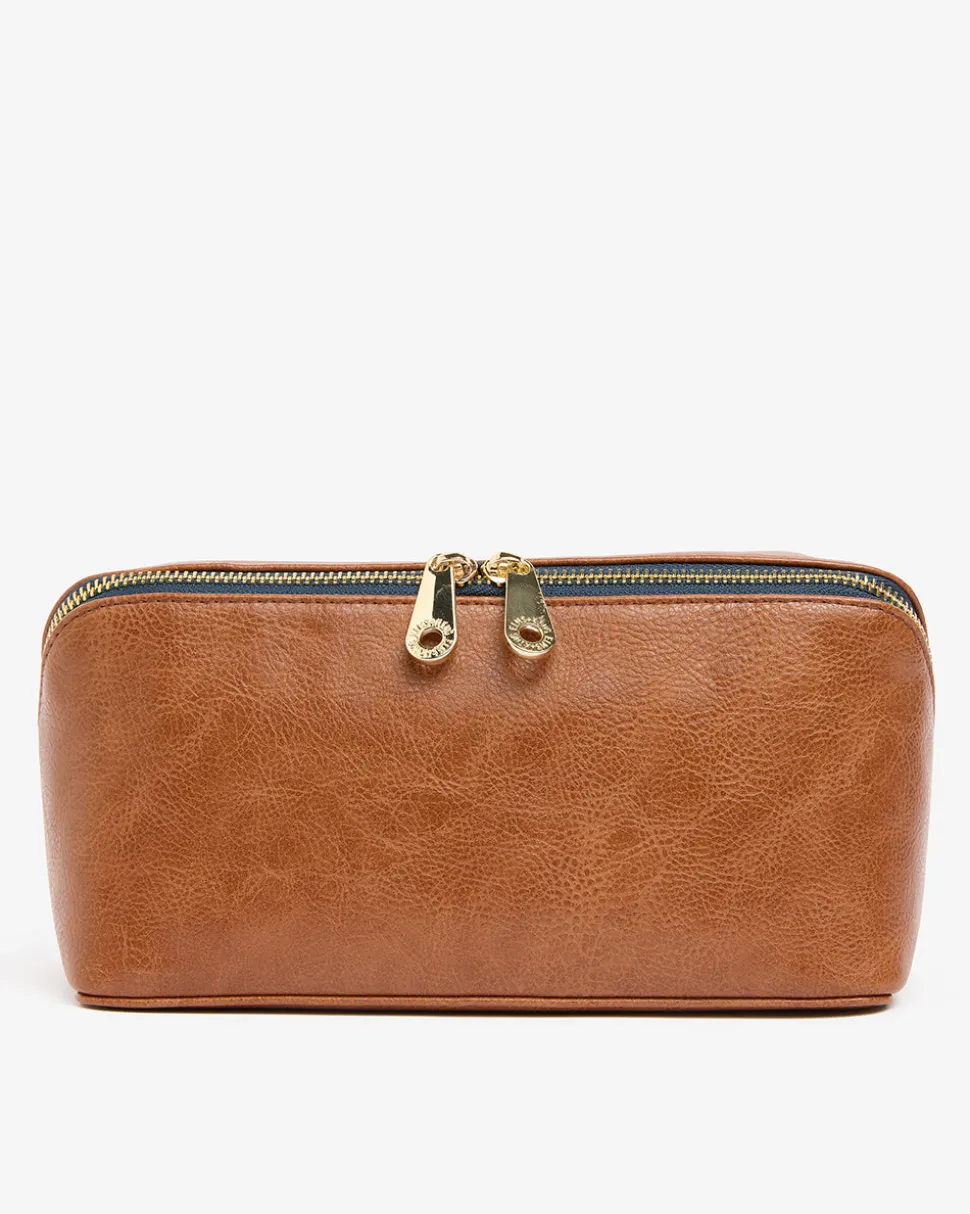 Washbag - Tan Pebble PU